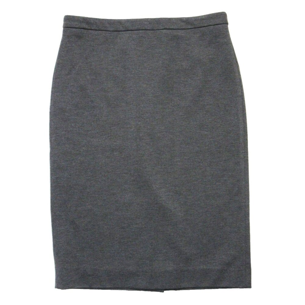 NWT J.Crew 365 No. 2 Pencil in Heather Dove Gray Stretch Twill Skirt 6